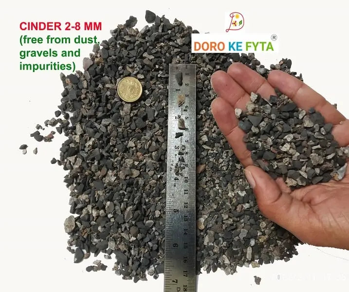 Cinder (2-8mm), Substrate for Soil Free Growing for Rose, Adenium and Other Big Sized Plants