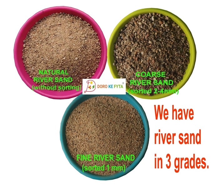 best sand for indoor plants Coarse River Sand (Granules Size 2-4mm) for Garden Plants — GIFTnPLANTS