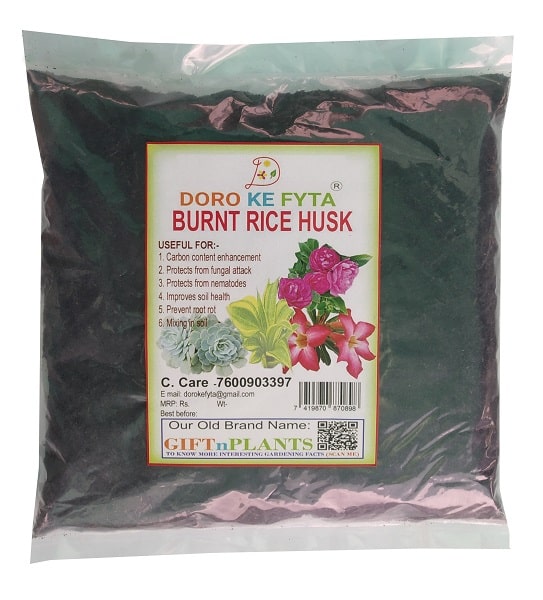 Burnt Rice Husk for Plants, Garden Use and Soil Amendment