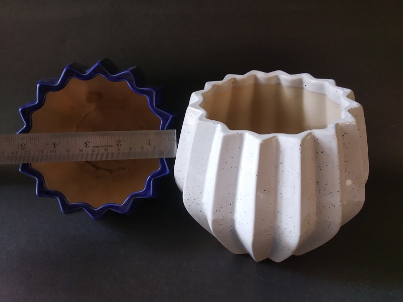 White Plain Ceramic Pot (CP6BW)