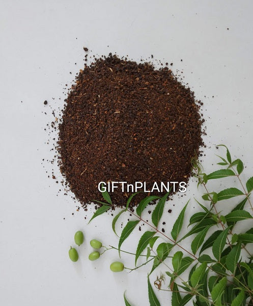 Neem Cake Powder, Organic Fertiliser for Plants, Neem Khali Compost for Garden