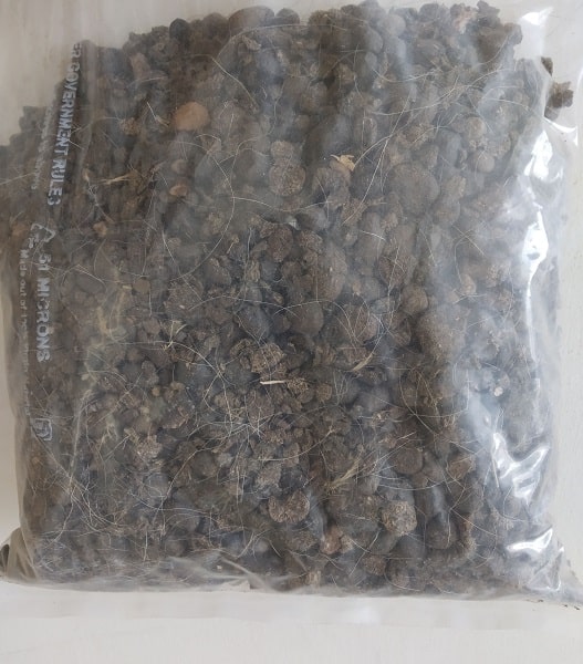 Goat manure, droppings or compost is very good organic fertilizer with all nutritional elements for healthy growth of plants.