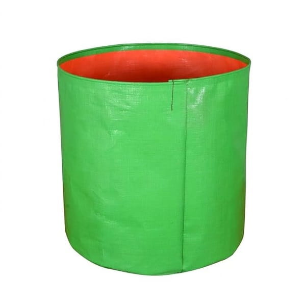 HDPE Green Grow Bags -(Set of 5), UV Treated for Long Life (15 x 15 inches)