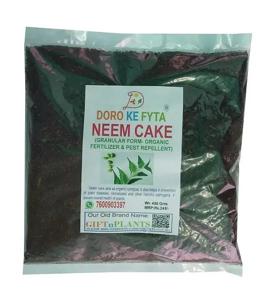 Neem Cake Powder, Organic Fertiliser for Plants, Neem Khali Compost for Garden