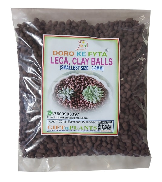 Leca Balls, Small Size, (4 to 10 mm), Hydroton Pebbles for Mulching & Soil Amendment of Succulents, Cactus & Other Plants