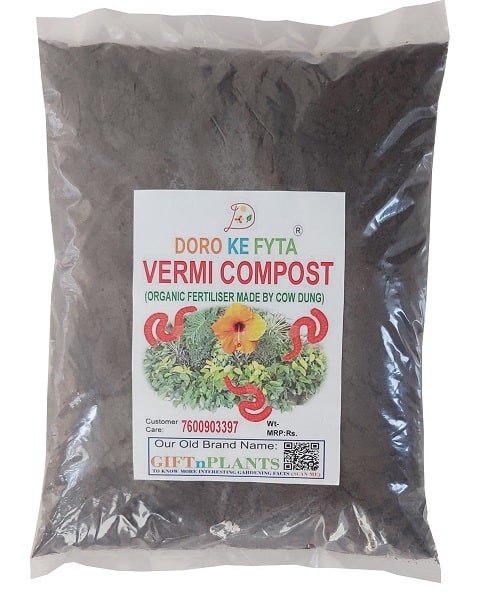 fertilizer for leca plants Combo of Organic Vermicompost and Leca Balls, Medium Size, (8 to 15 mm