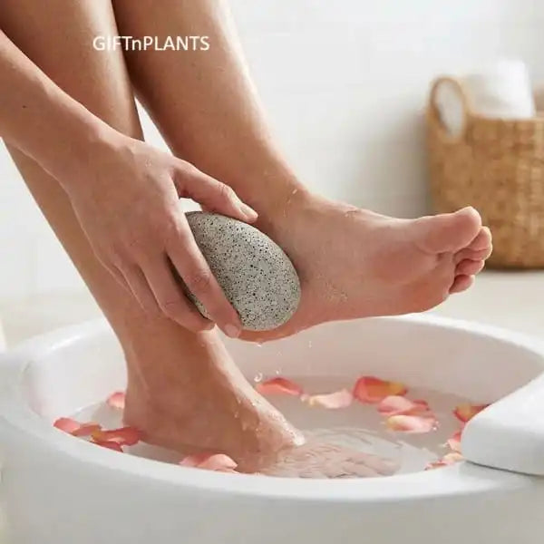 Natural Pumice Stone Scrubber for Pedicure, Removal of Dead Skin, Callus, Corn & Hairs