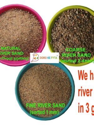 9 Kg, Coarse River Sand (Granules Size 2-4mm) for Garden Plants