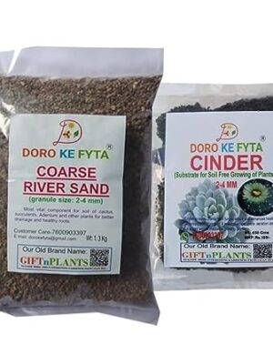 DORO KE FYTA Coarse River Sand (2-4mm) 1.3 Kg and Cinder (2-4mm) 450 GMS